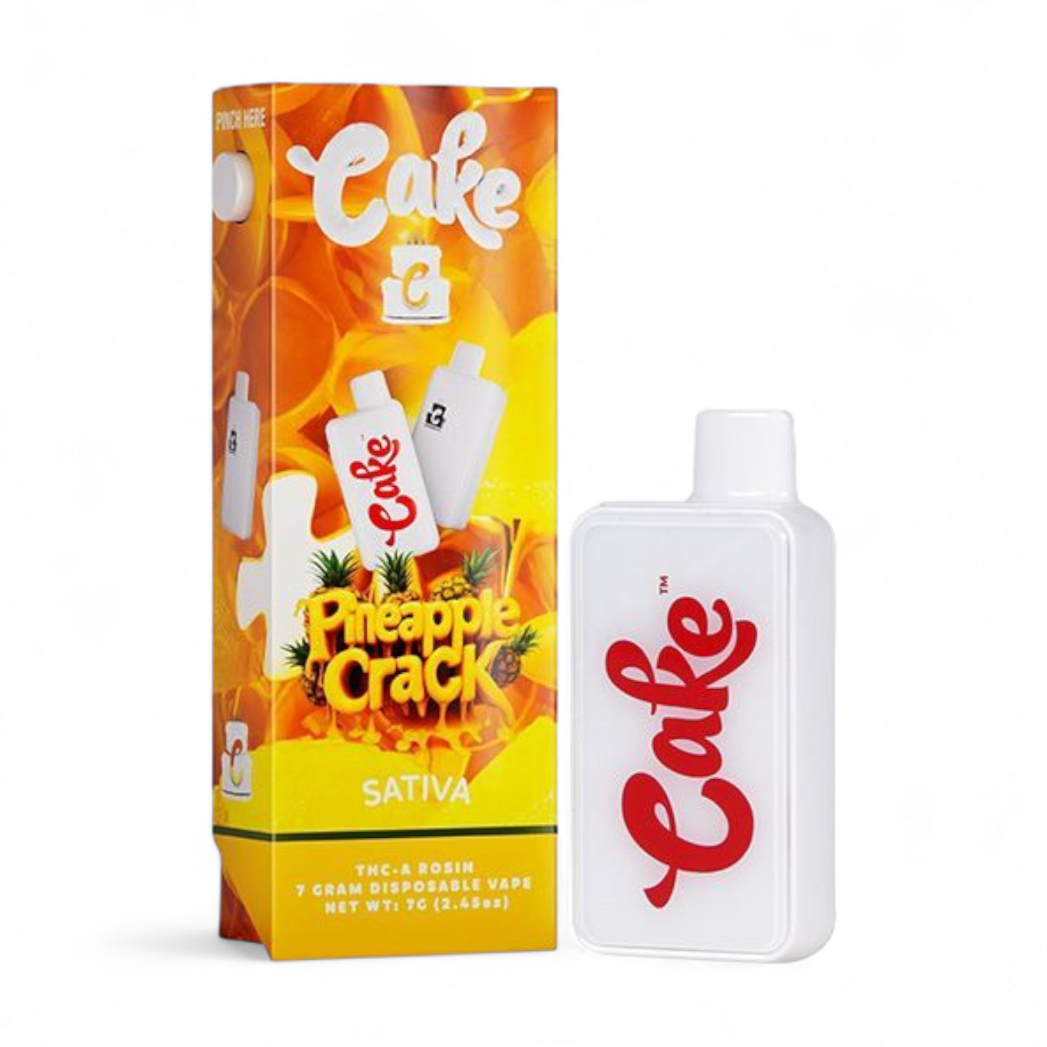 Cake - 7 Gram - Pineapple Crack Disposable - $28.99 Classy C Cake - 7 Gram - Pineapple Crack Disposable - $28.99 Classy C