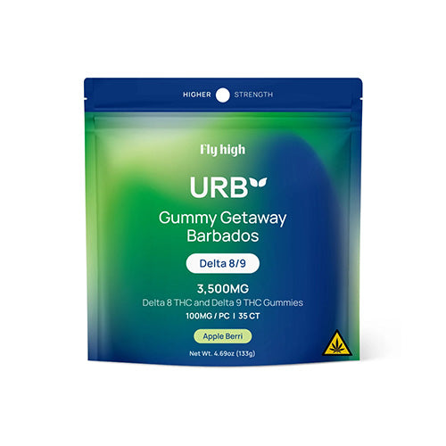 Urb - Apple Berri Live Resin Gummies - D8, D9