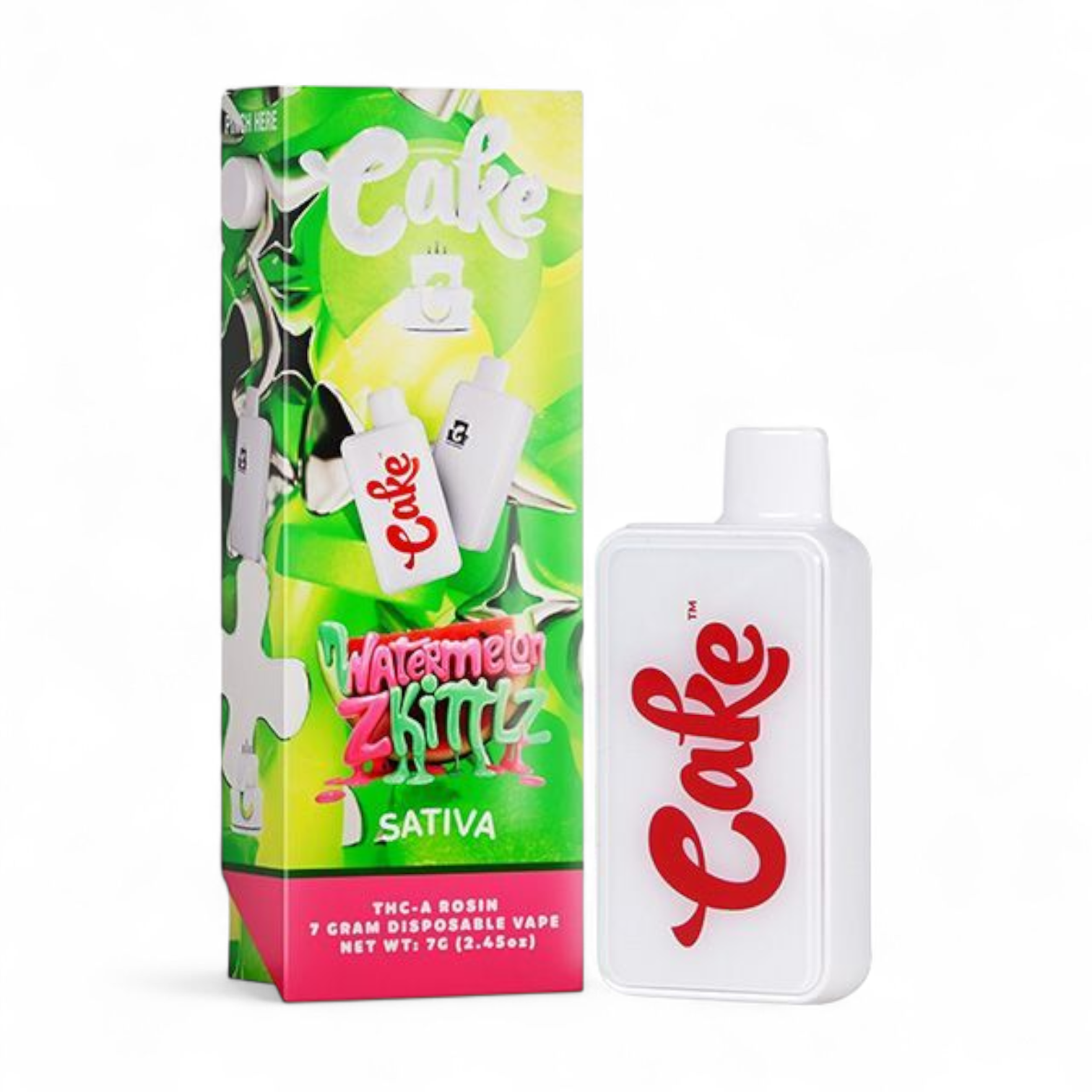 Cake - 7 Gram - Watermelon Zkittlez Disposable