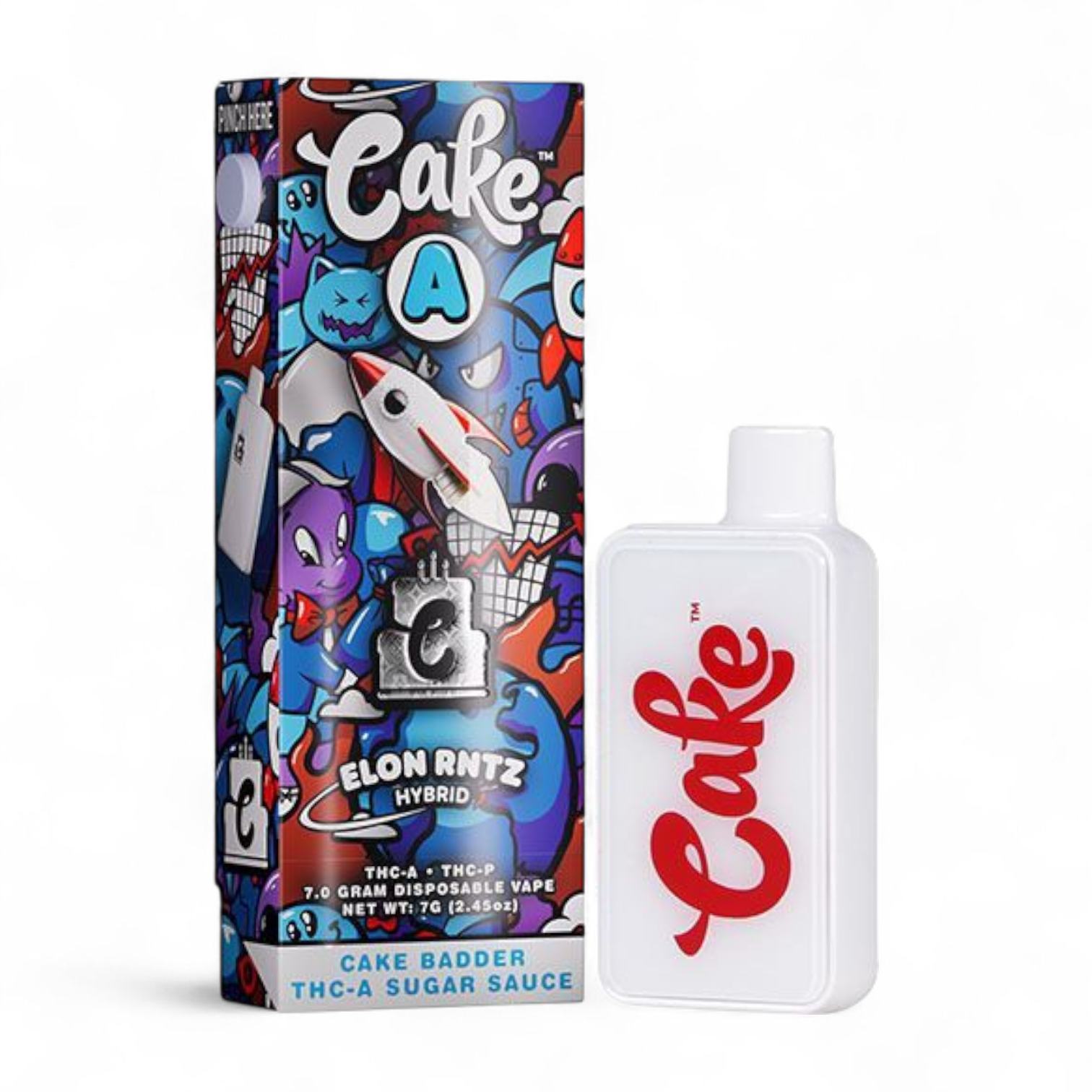 Cake - Cake Badder - Elon Runtz Disposable - THCA/THCP