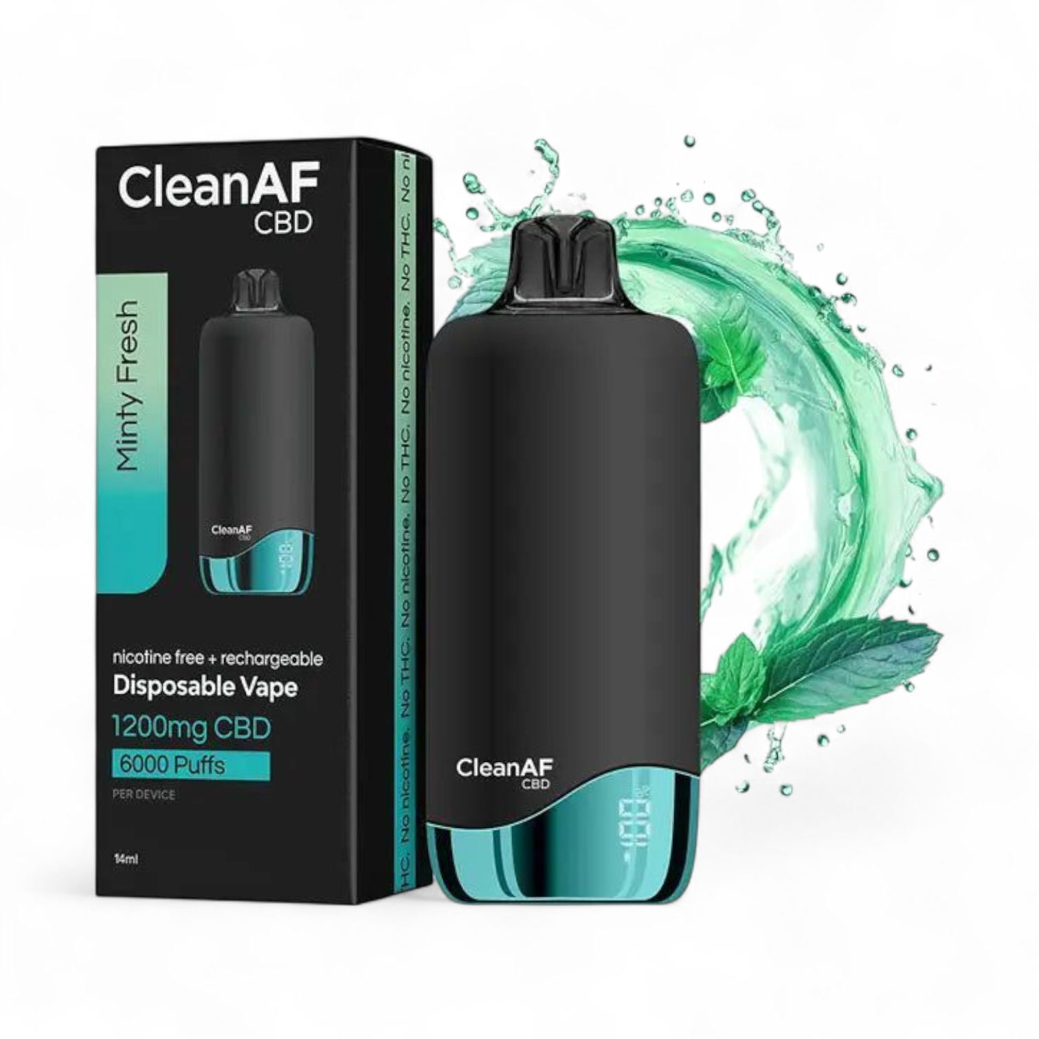 6000 Puffs - Minty Fresh Disposable - CBD