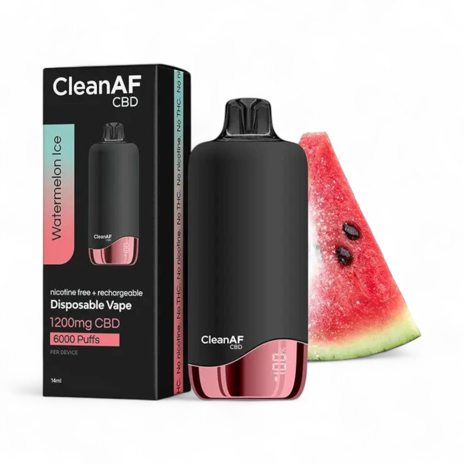 6000 Puffs - Watermelon Ice Disposable - CBD
