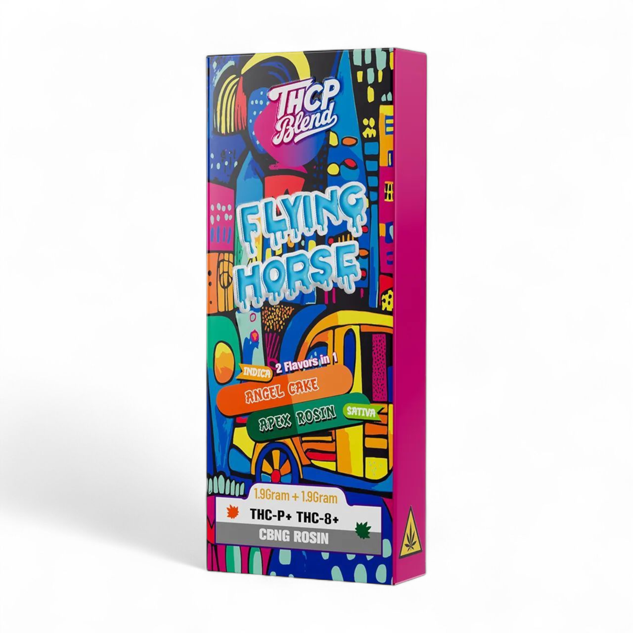Flying Horse - 2-In-1 - ANGLE CAKE + APEX ROSIN Disposable - THCP/THC8