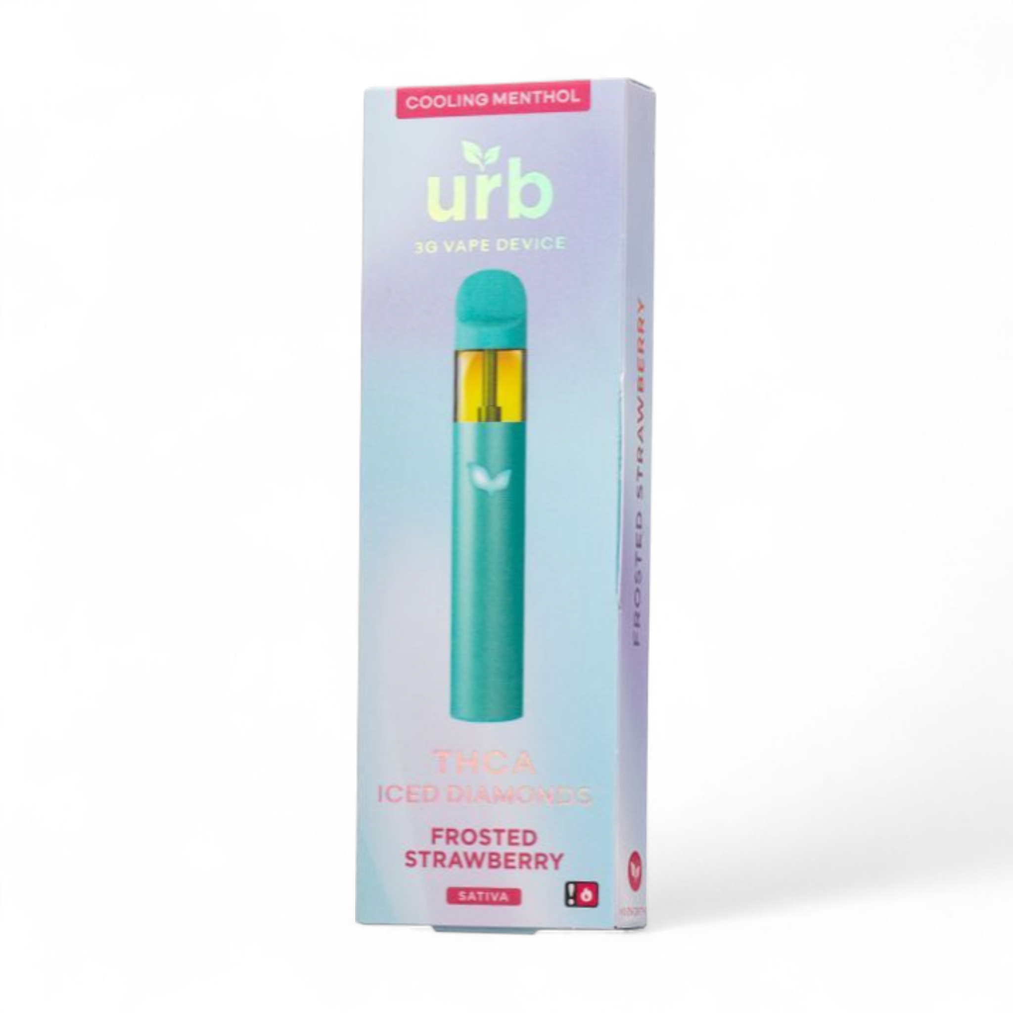 Urb - Iced Diamonds Cooling Menthol - Frosted Strawberry Disposable - THCA