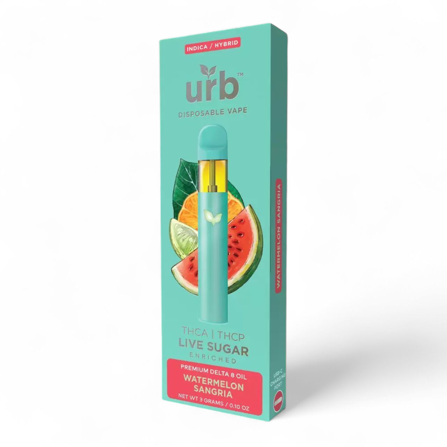 Urb - Live Sugar - Watermelon Sangria Disposable - THCP/THCA