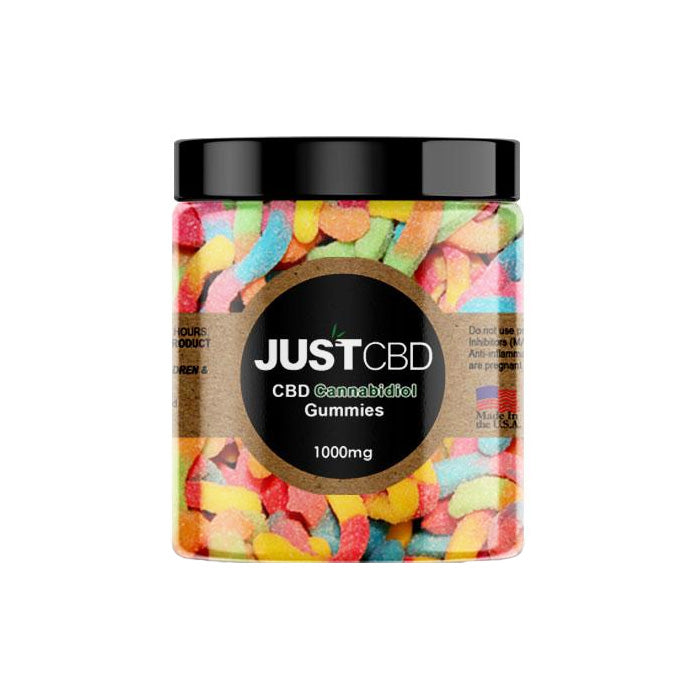 Just CBD - Sour Gummy Worms 1000mg