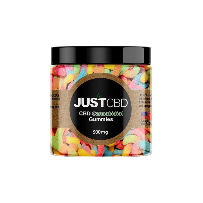 Just CBD - Sour Gummy Worms 500mg