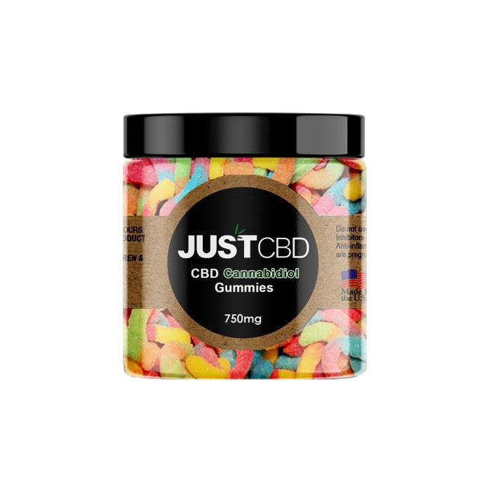 Just CBD - Sour Gummy Worms 750mg