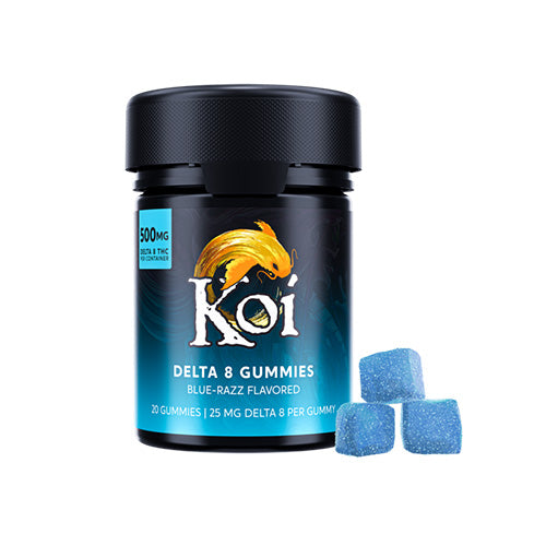 Koi - Blue Razz Gummies - Delta 8